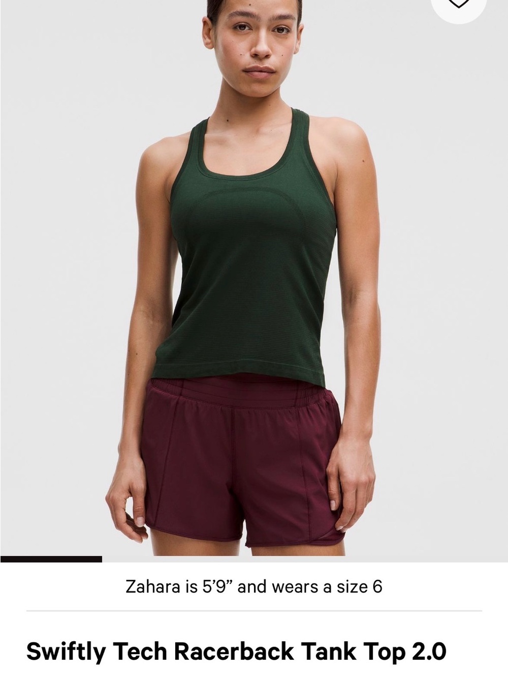 lululemon Forest Green Swiftly Tech Racerback Tank 4